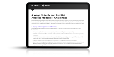 4 Ways Nutanix and Red Hat Address Modern IT Challenges